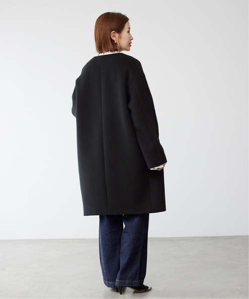 IENA（イエナ）の「《追加》ラムウールノーカラーコート（ノーカラー