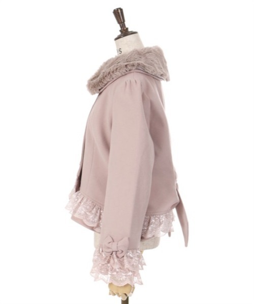 axes femme（アクシーズファム）の「裾レースショートコート（ステン