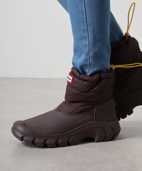 HUNTER ショート スノーブーツ パファー レディース（ブーツ）｜HUNTER