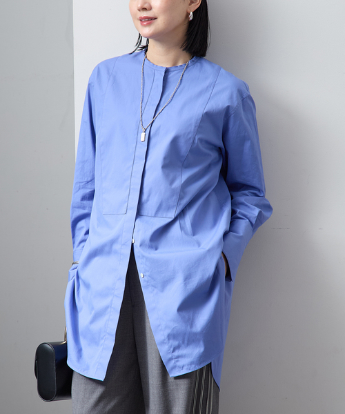 ソフトブロードバンドカラーシャツ（シャツ/ブラウス）｜VERMEIL par