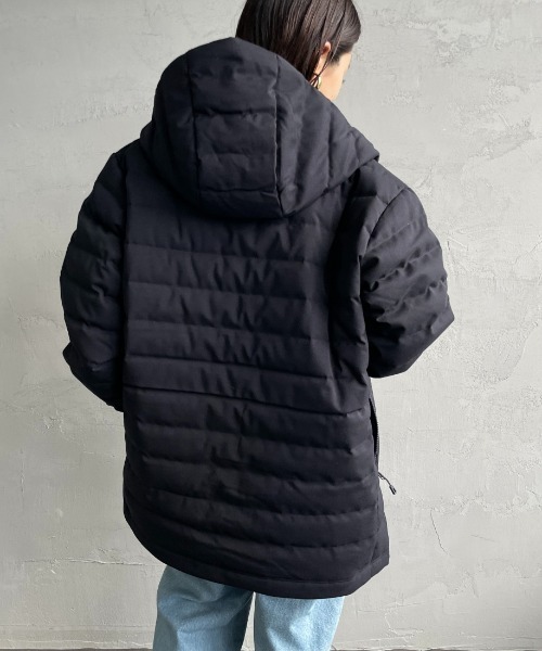 DANTON/ダントン] ウールライクポリエステル フードダウンジャケット