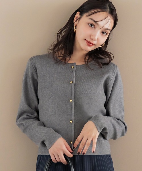 金ボタンニットカーディガン（カーディガン/ボレロ）｜coca（coca