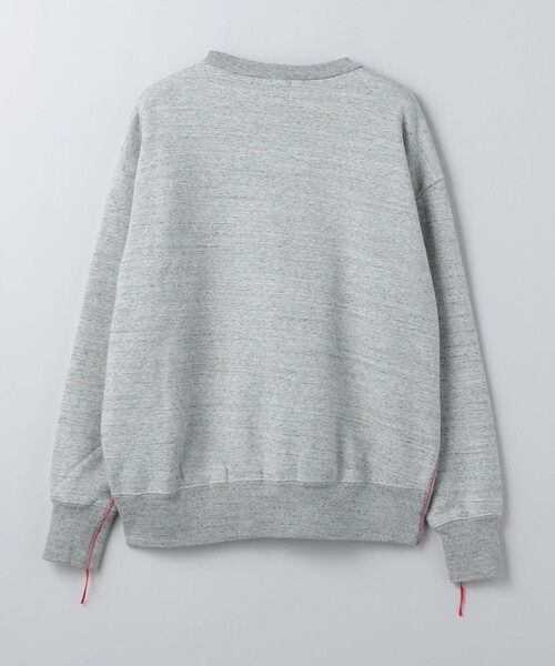 6（ロク）の「＜6(ROKU)＞コットンウラケ カラーステッチ クルーネック