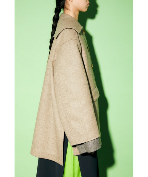 ENFOLD（エンフォルド）の「メルトン スクエアカラーBOXコート（その他