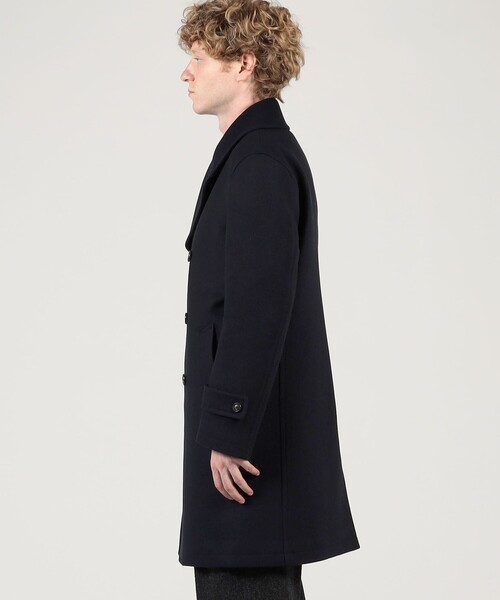 ウールカシミヤ ダブルブレステッド 6B Pコート（ピーコート