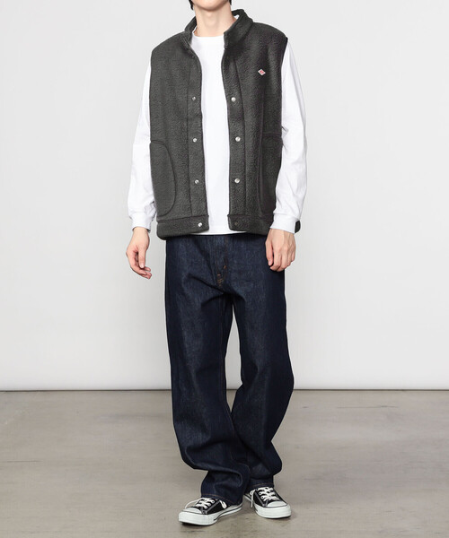 DANTON（ダントン）の「DANTON | ダブルフェイスボア スタンドカラー