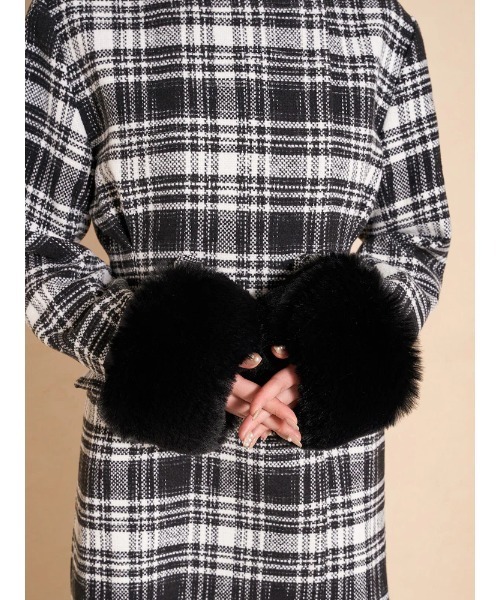 Darich（ダーリッチ）の「タックデザインチェックコート（ダウン