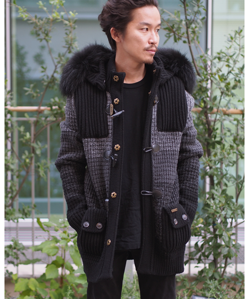 BARK（バーク）の「《BARK/バーク》グラデーションニット ダッフル