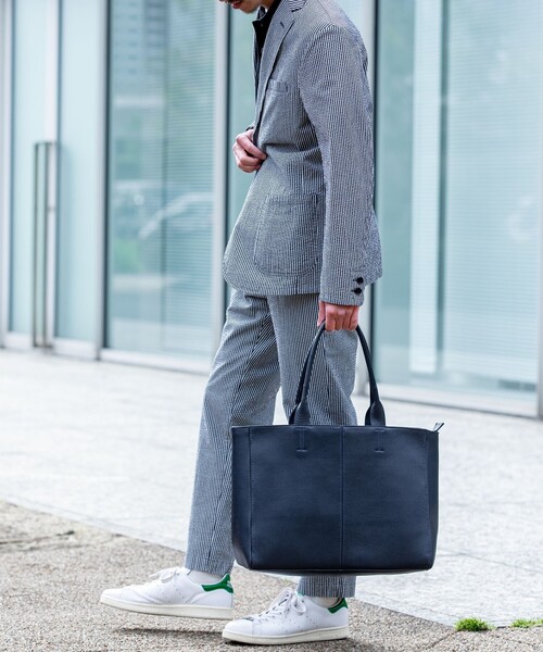 SHIPS（シップス）の「SC: SHIPS(シップス) カウレザー トートバッグ