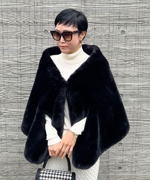 JENNE（ジェンヌ）の「リッチボリューム ファーケープ（その他アウター