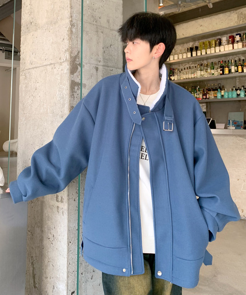 セール】【neos】ビッグシルエット 裏ボア バルーンスリーブ コート