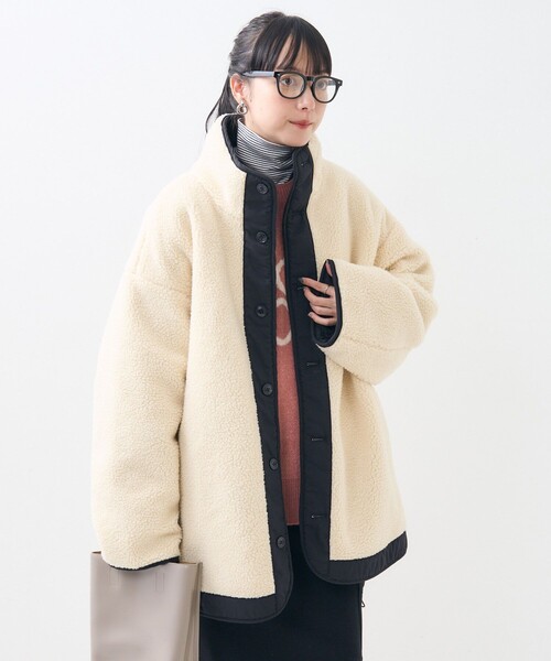 FREAK'S STORE（フリークスストア）の「ハイネック リバーシブル ボア