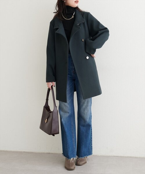 セール】〈ako〉スタンドカラーミドル丈コート（その他アウター