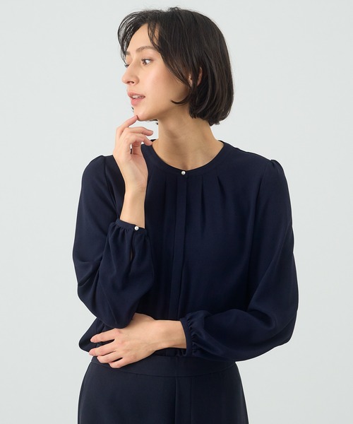 ANAYI（アナイ）の「バックサテンボウタイ ブラウス（シャツ/ブラウス