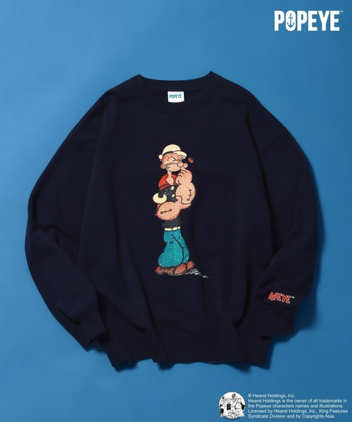 POPEYE(TM)】CHARACTER PRINT SWEATSHIRT（スウェット）｜niko and