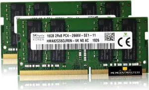 Hynix 32GB(2X16GB) HMA82GS6DJR8N-VK DDR4-2666MHz RAM is SODIMM PC4