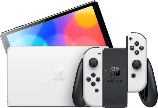 Nintendo Switch (OLED model) w/ White Joy-Con - Newegg.com