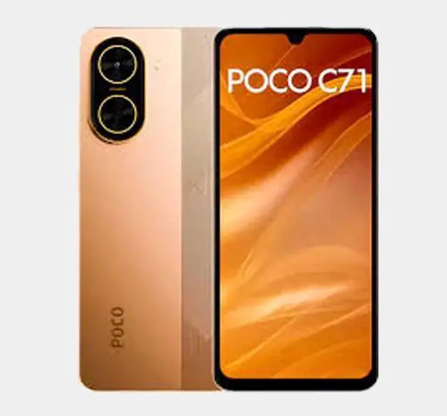 Xiaomi Poco C71 4G 128GB ROM 4GB RAM Dual SIM GSM Unlocked - Gold