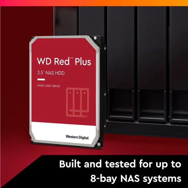 Western Digital 12TB WD Red Plus NAS Internal Hard Drive HDD