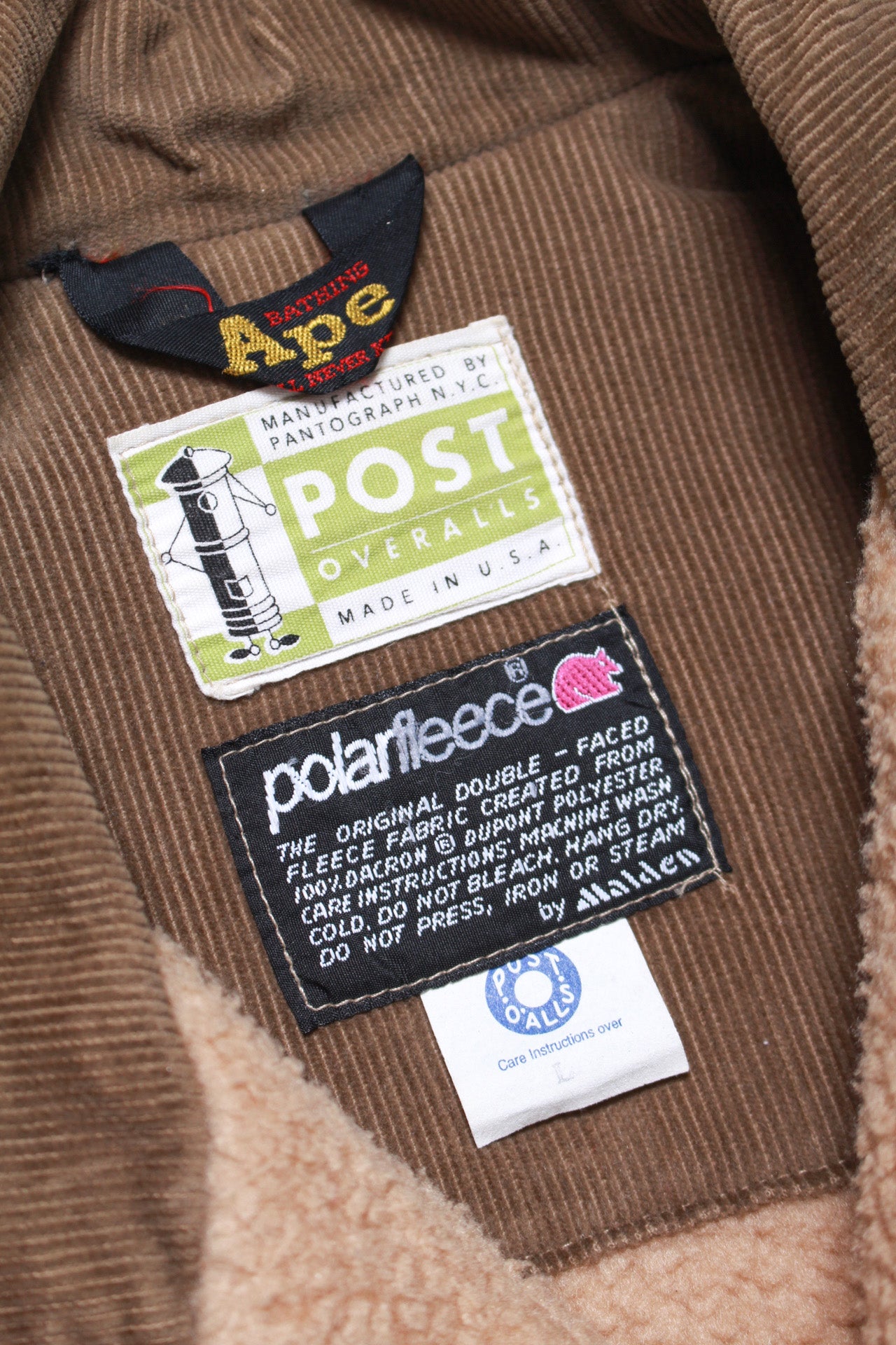 USED in STOCK】A BATHING APE×POST OVERALLS – RANCH JACKET '96