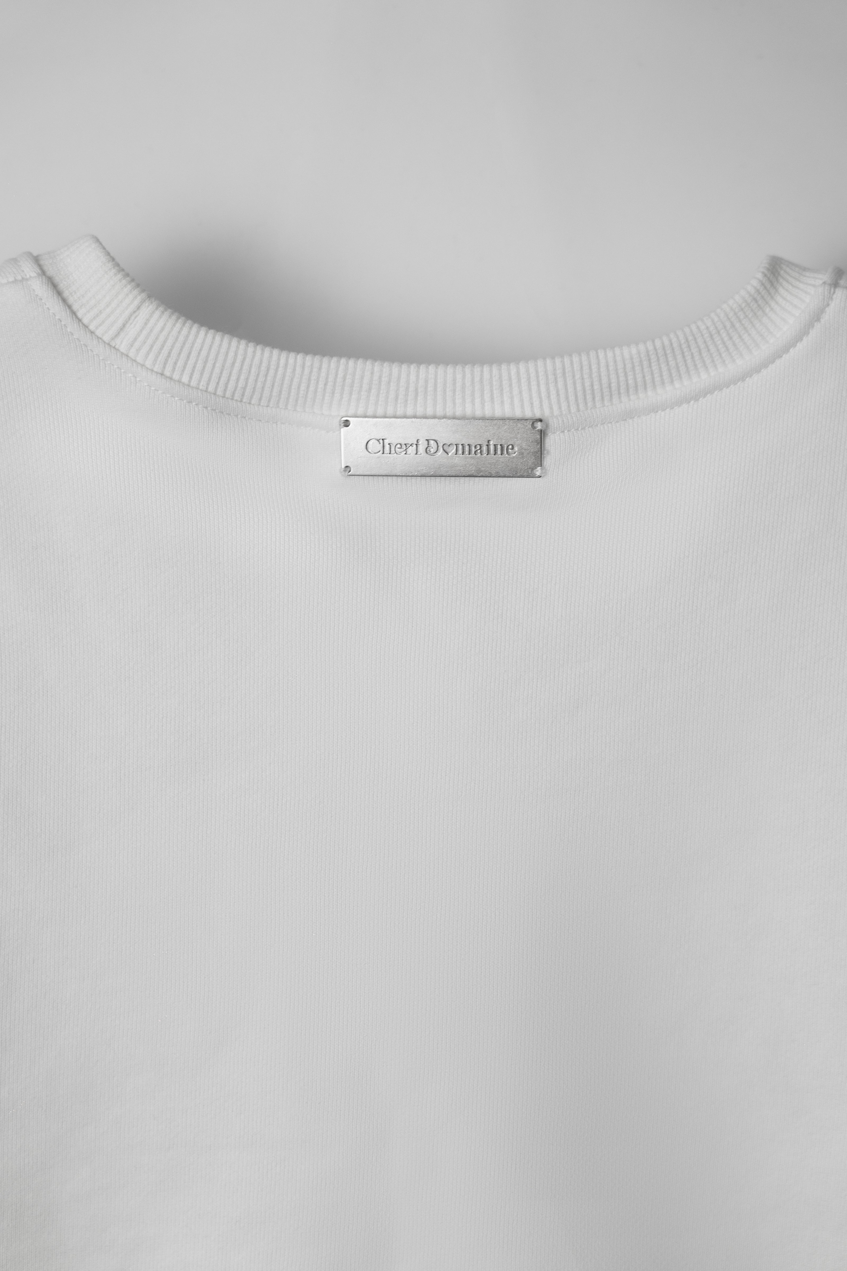 ロゴクロップドTシャツ (ホワイト)