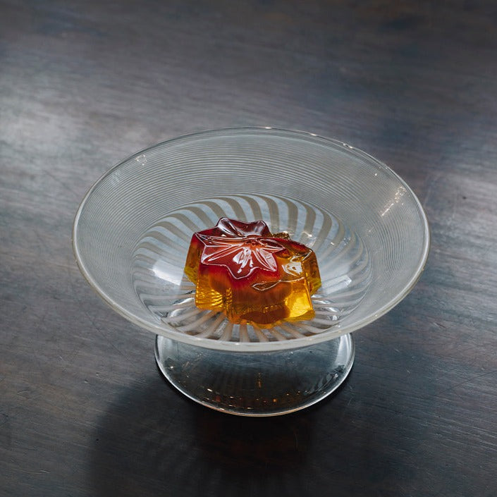 ムラーノガラス（ベネチアングラス）｜﻿高台付コンポート （小）「絹の