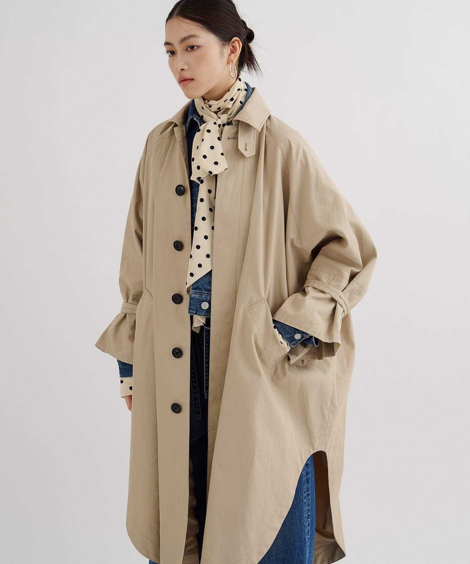 ポンチョロングコート | Whim Gazette(ウィム ガゼット)レディース