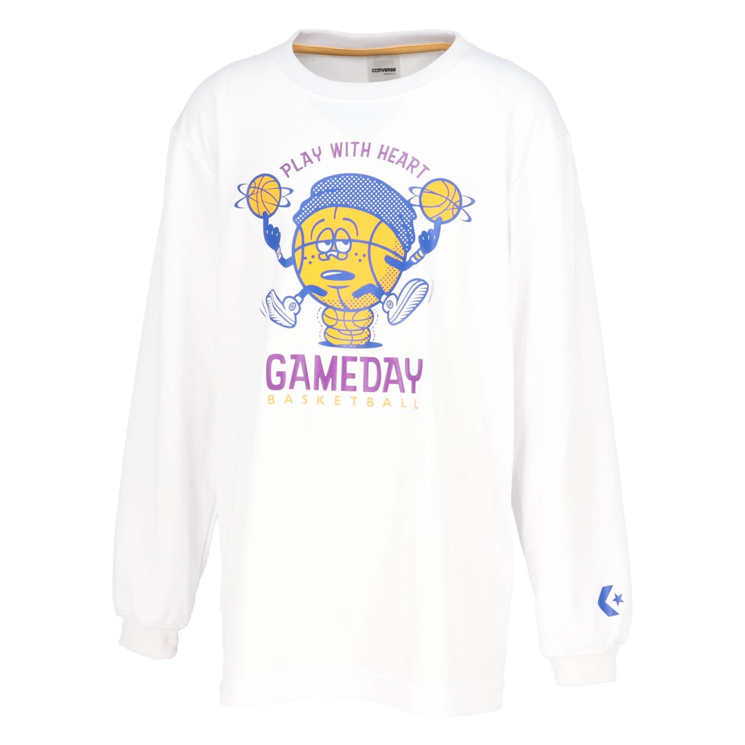 CB442356L Jr.プリントロングスリーブシャツ - ホワイト［1100