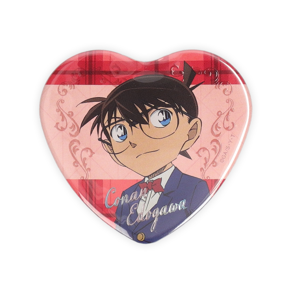名探偵コナンプラザ ジュエリーハート缶バッジ 江戸川コナン