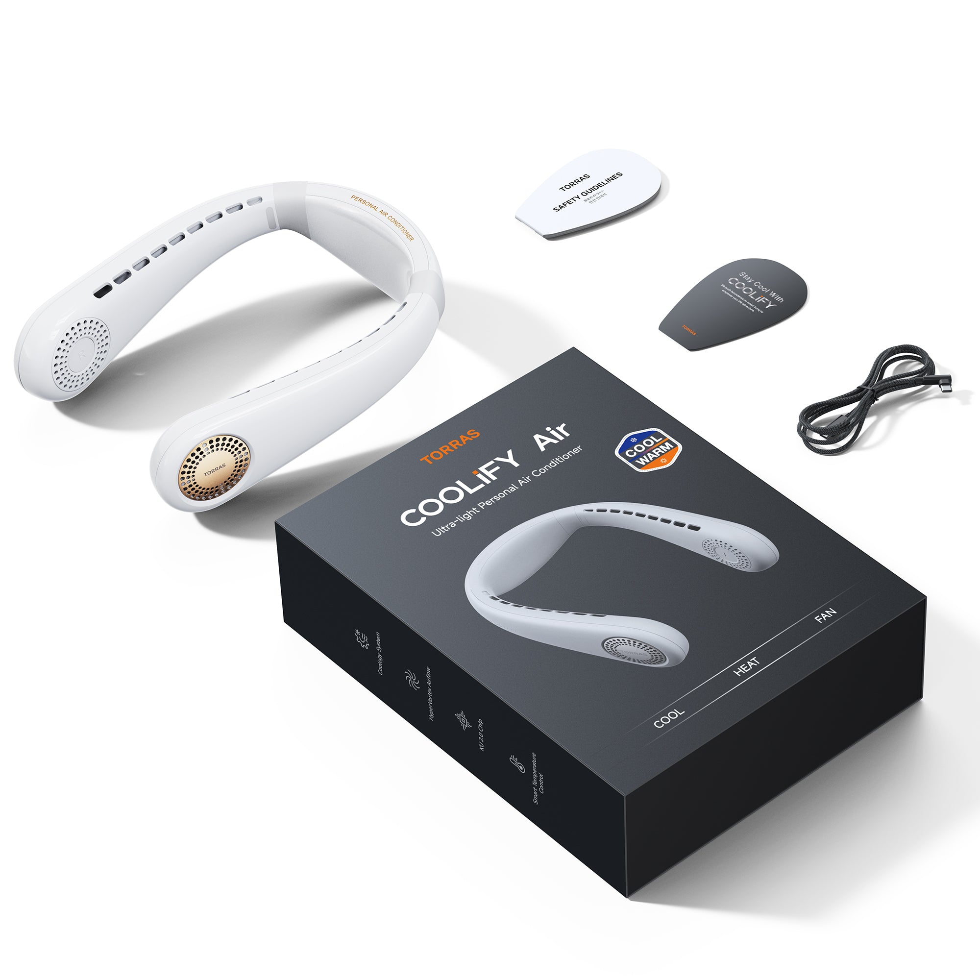 Personal Air Conditioner Neck – COOLiFY Air Pearl White