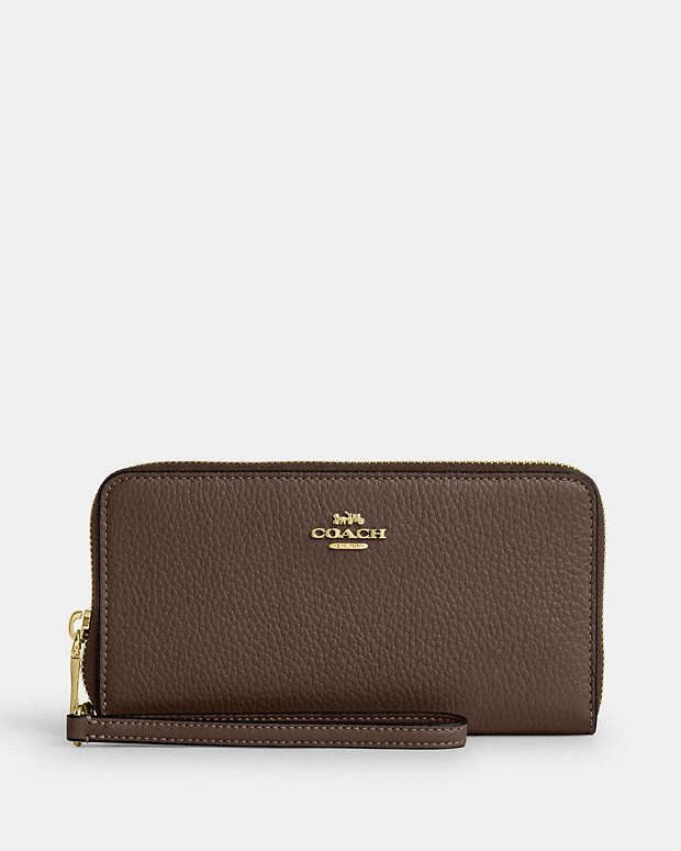 COACH® PT | Long Zip Around Wallet With Detachable Card Case