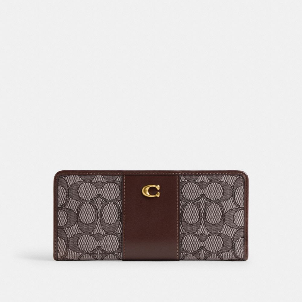 COACH® | Essential Slim Wallet In Signature Jacquard