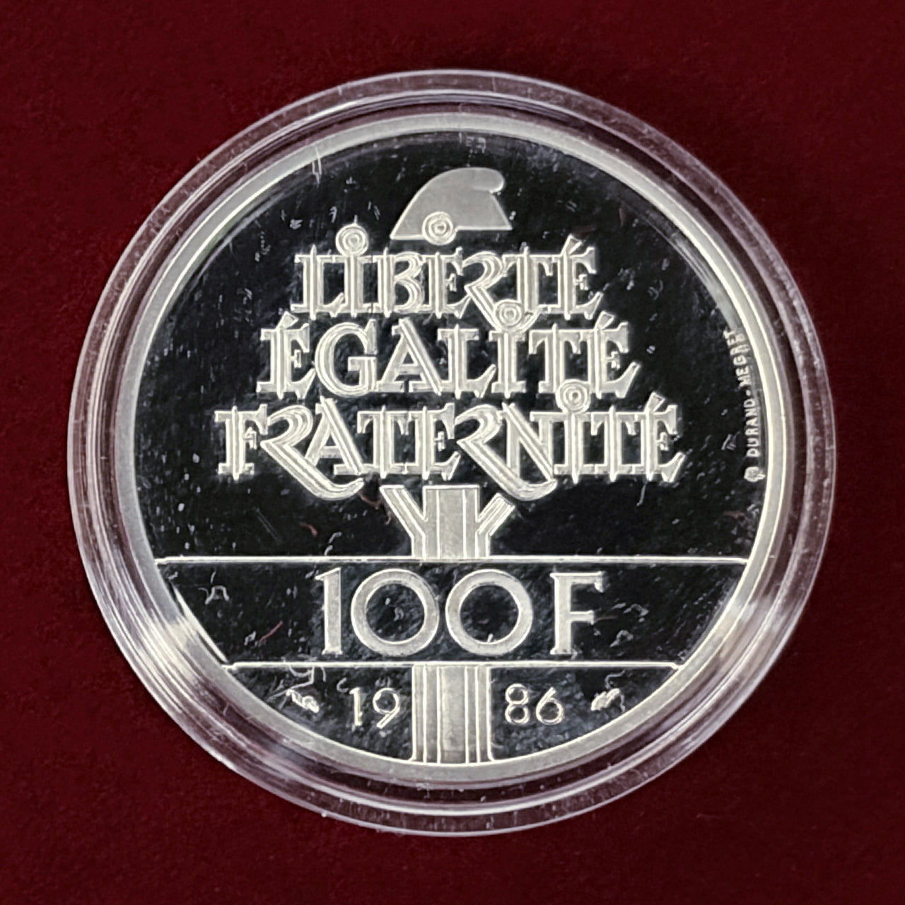 フランス 高銀位 芸術大型銀メダル 貴婦人像 鏡面美品 参考画像・動画