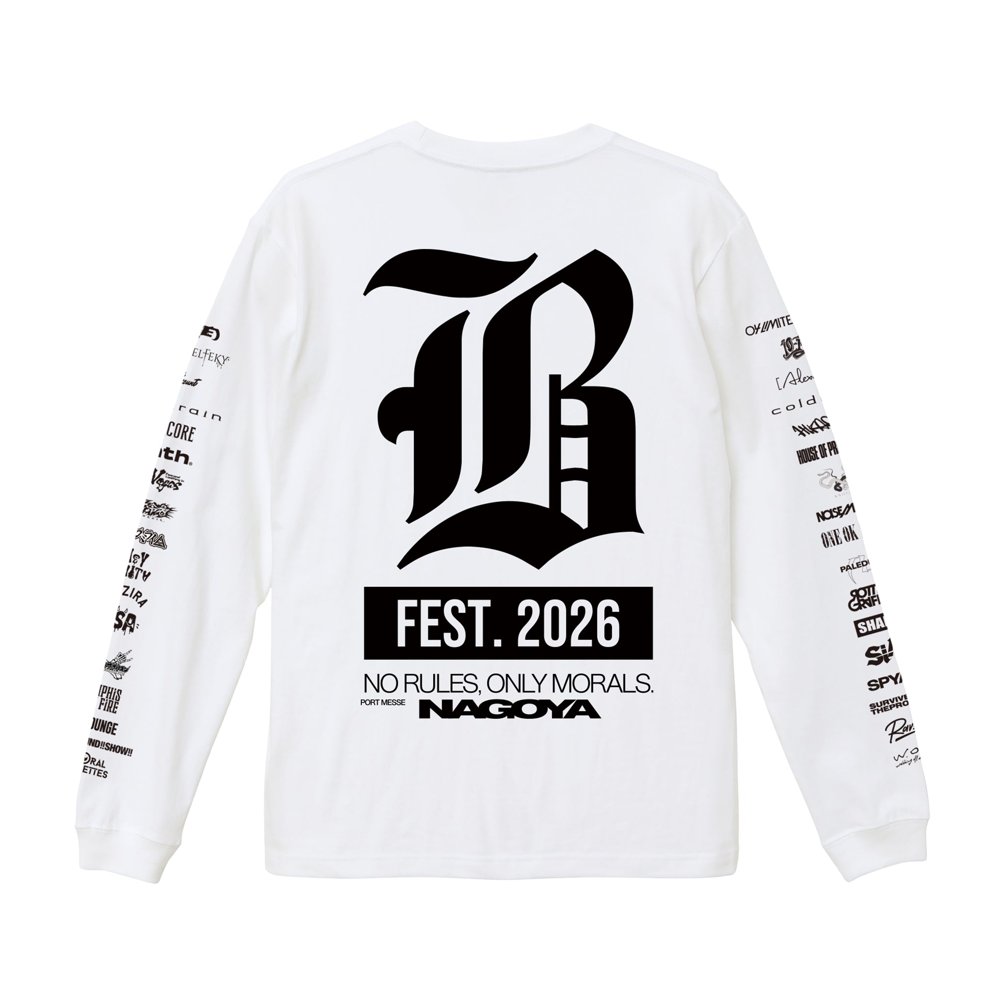 受注生産 】BLARE FEST. 2026 LONG SLEEVE【2】（WHITE）（予約