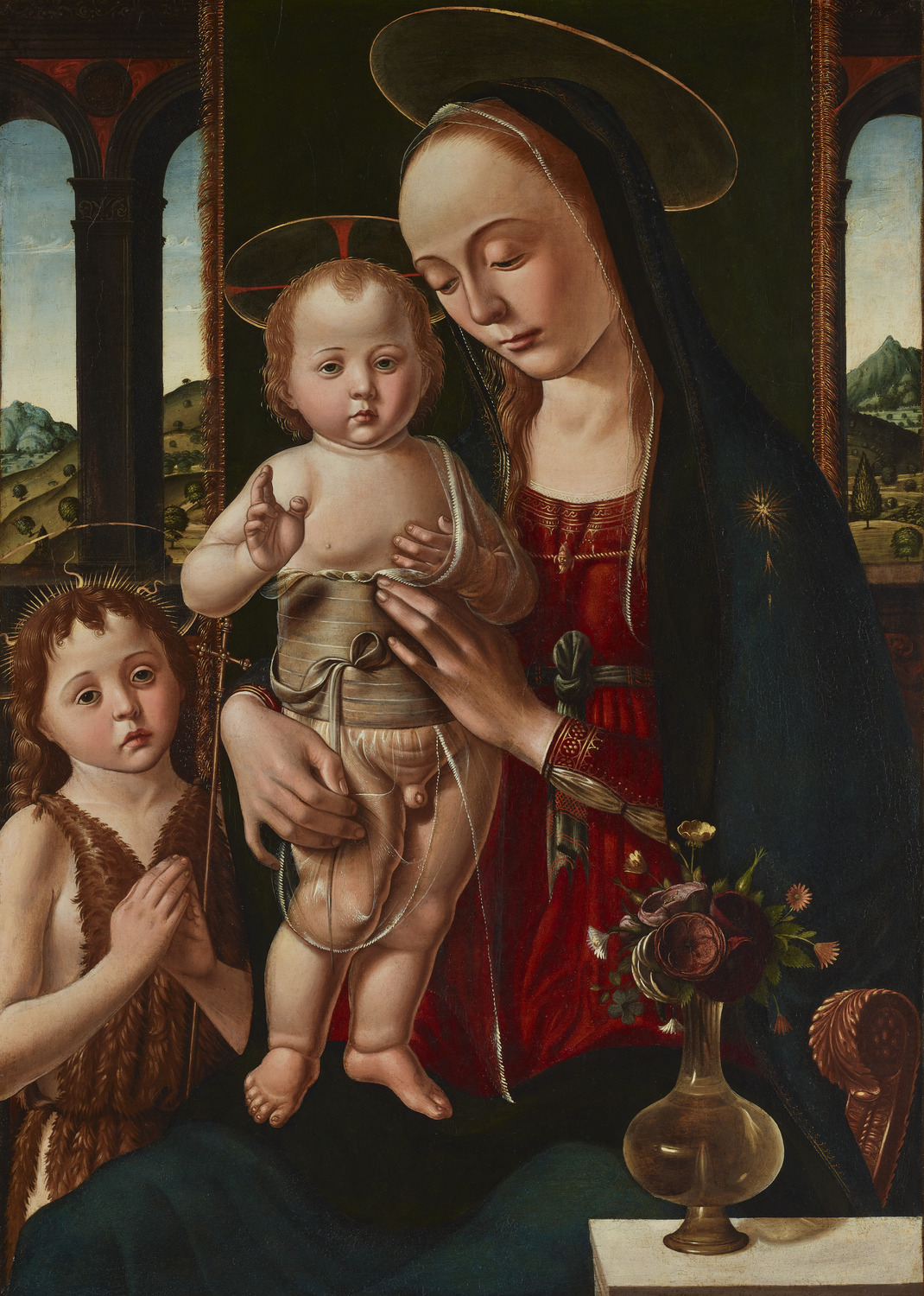 聖母子と幼児洗礼者聖ヨハネ|ビアージョ・ダントニオ・トゥッチ |所蔵