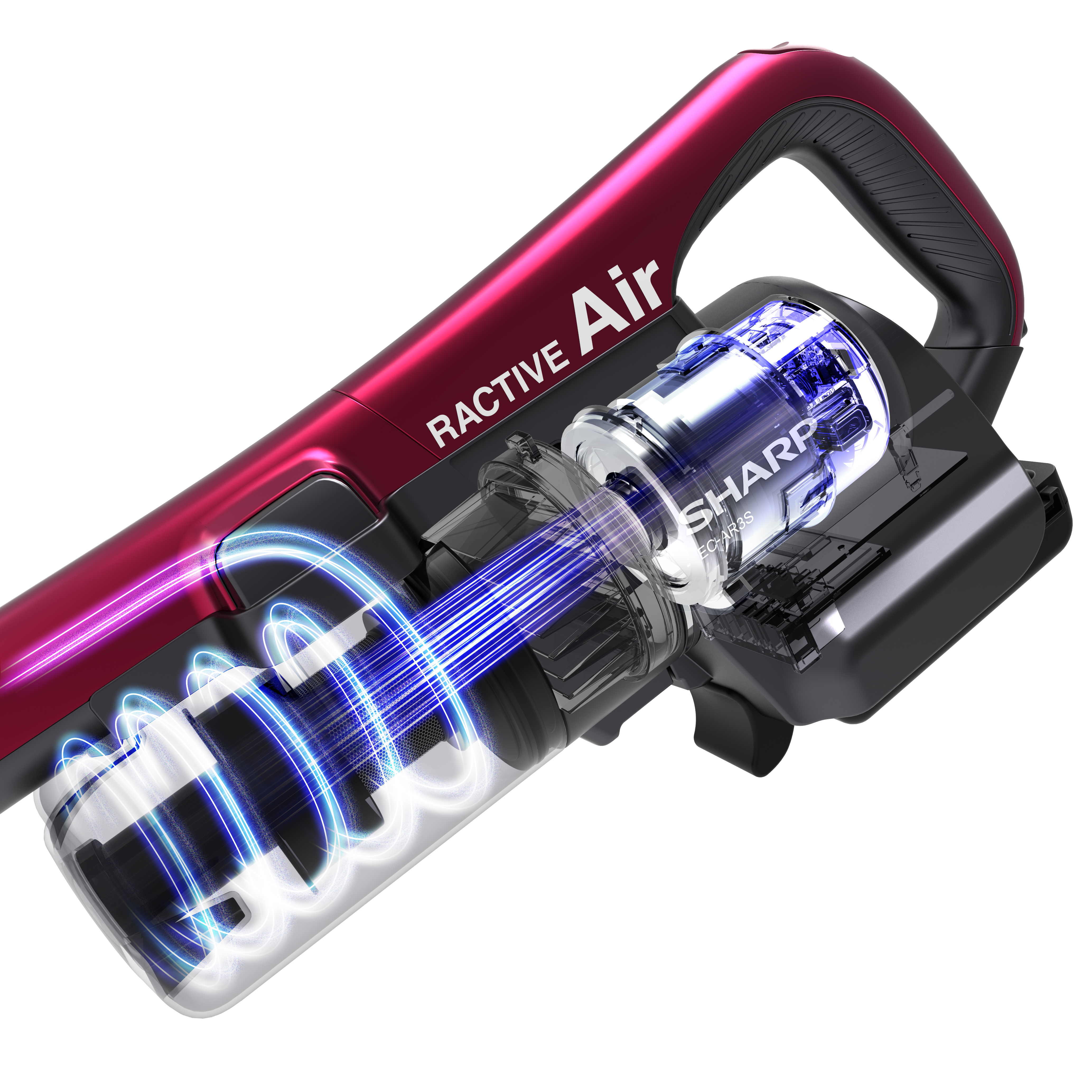 SHARP EC-AR3S-P 充電式掃除機 ピンク シャープ、新モーター採用で吸引性能が30％アップしたコードレス掃除機