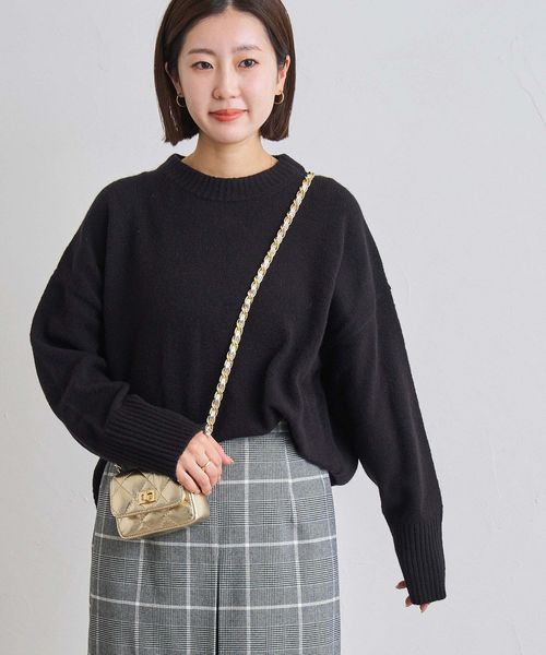 フラッフィーボートネックニット（WEB限定カラー）