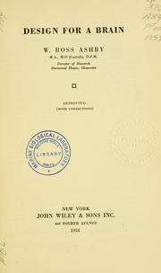 Design for a brain by William Ross Ashby | Open Library