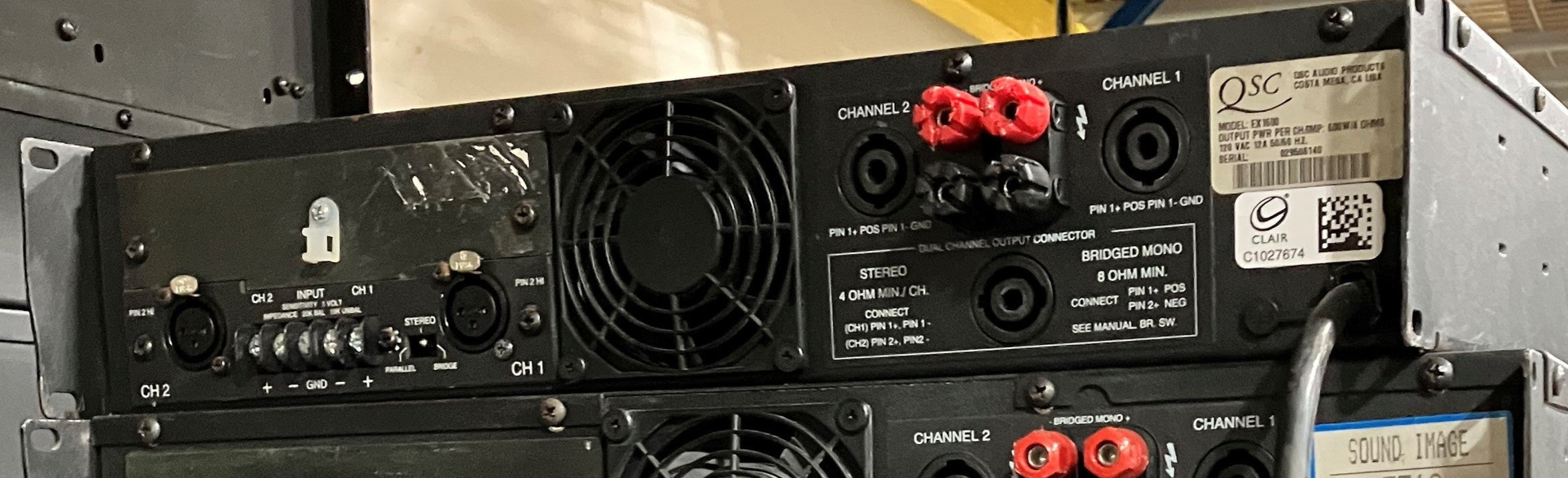 QSC EX 1600 Professional Stereo Amplifier – CLAIR Used Gear