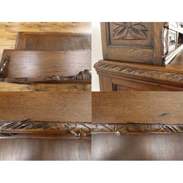 1900年頃 オーク材 フランス アンティーク・デスク antique65292a 新着