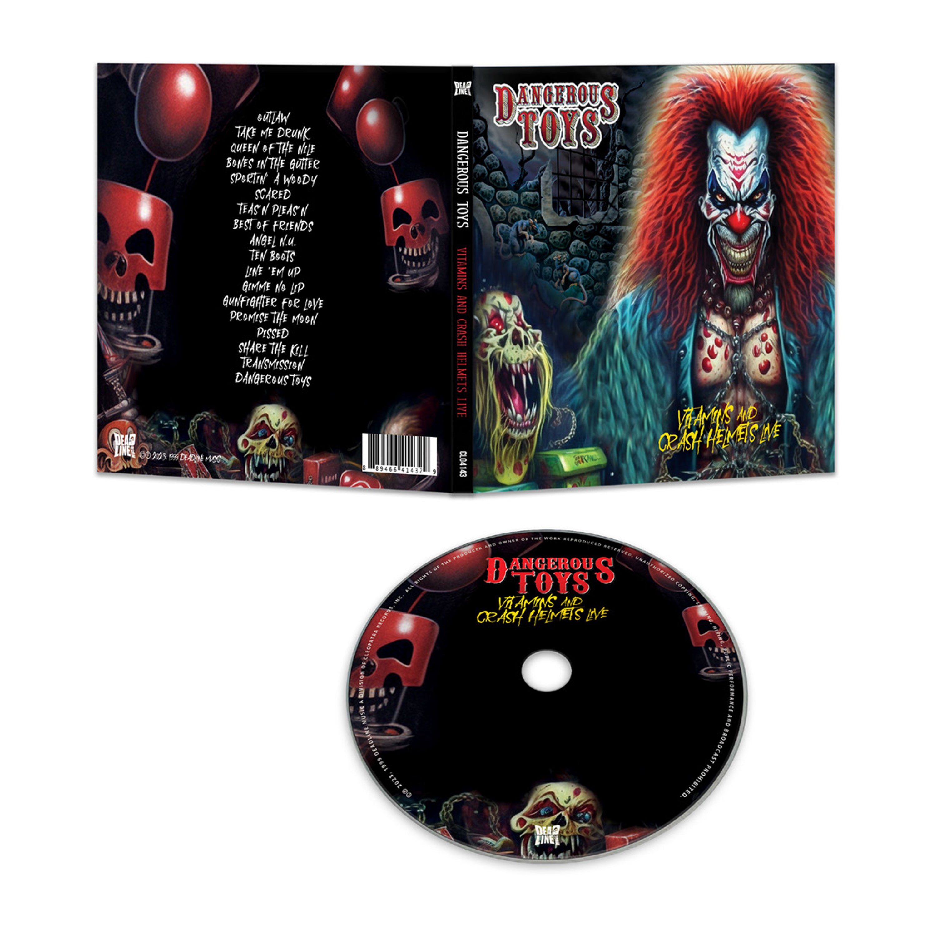 Dangerous Toys - Vitamins & Crash Helmets Live (CD) - Cleopatra