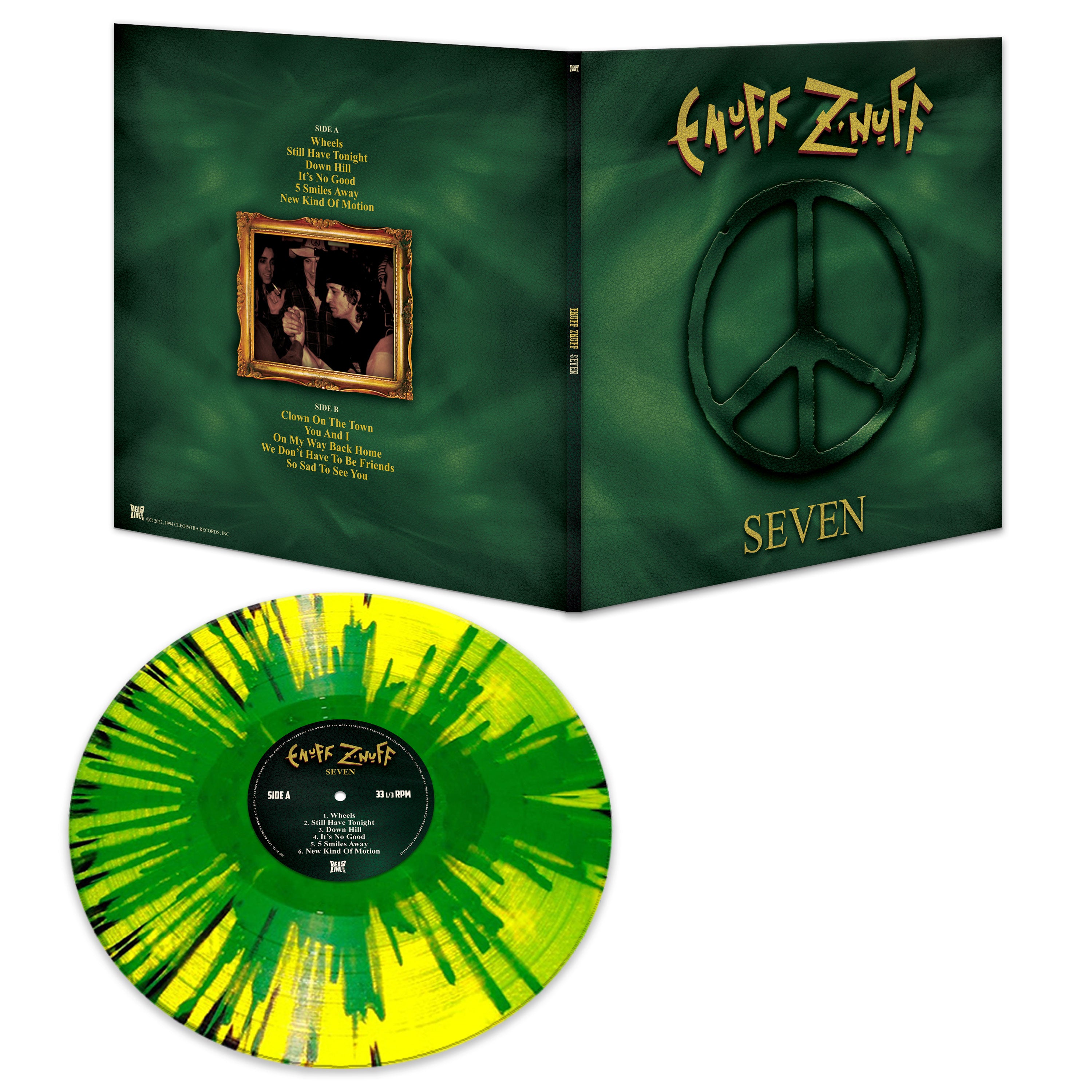 Enuff Z'Nuff - Seven (Yellow-Green-Black Splatter) - Cleopatra Records
