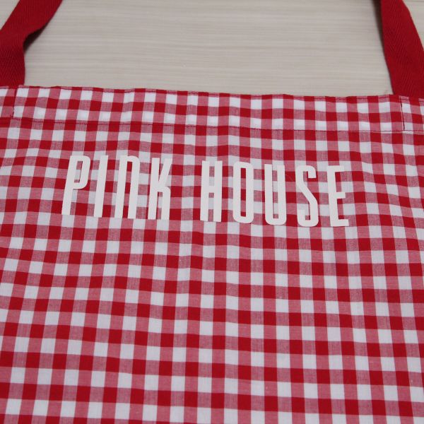 赤ギンガムワッペンエプロン - ピンクハウス通販｜リサイクル