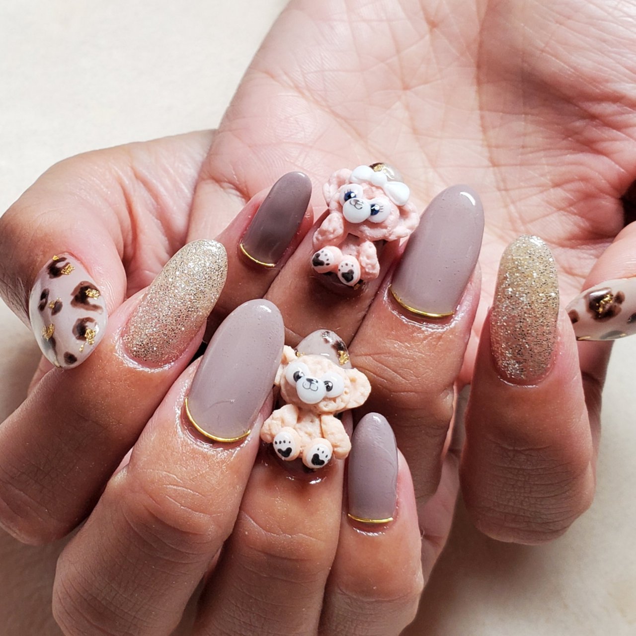 3dネイルパーツ アニマル どうぶつ デコパーツ 3dネイルパーツ