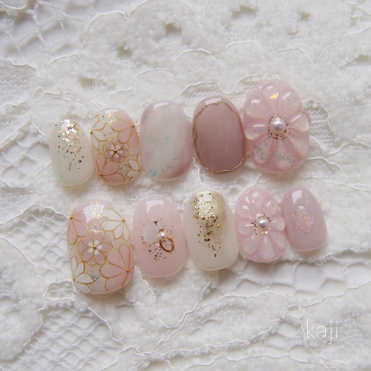 オールシーズン/成人式/ブライダル/ハンド/フラワー - nailist kajiの