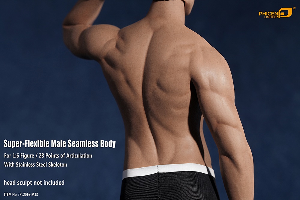 Phicen PL2016-M33 male super flexible seamless body with metal