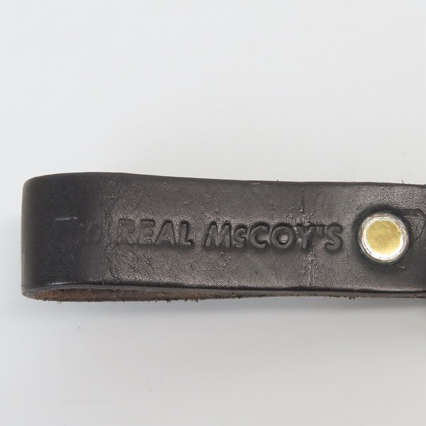 THE REAL McCOY/リアルマッコイズ スタッズ レザーキーリング