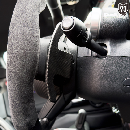 MINIリアルカーボンファイバーステアリングシフトパドルレバー for F54