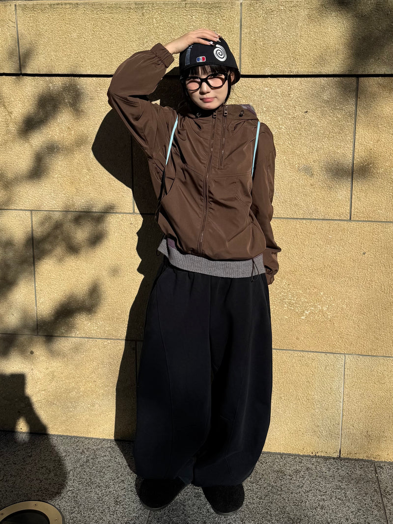 ブラウンナイロンパーカー DPB85371 – CRAMMY