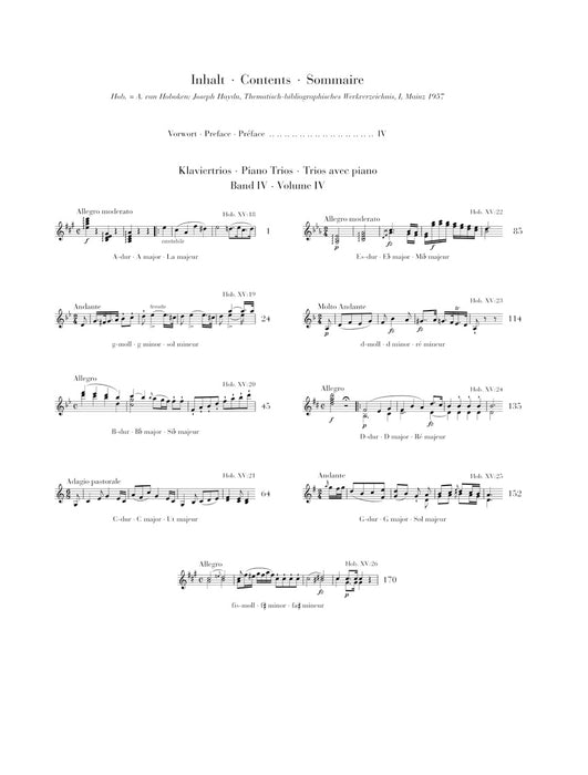 Klaviertrios Band 4 - ピアノ三重奏曲集 第4巻 - ハイドン — 楽譜専門
